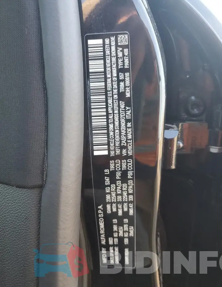 ZASPAKBN0R7D77407 Photo# 12