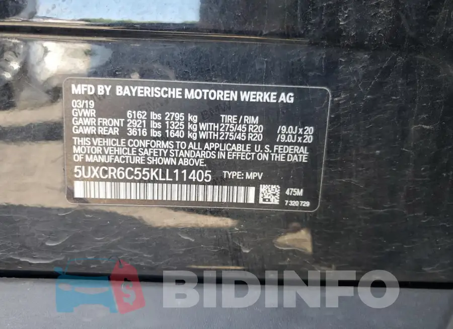 5UXCR6C55KLL11405 Photo# 13