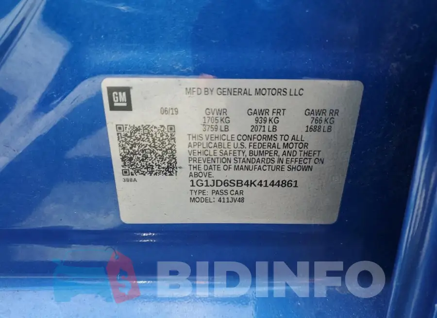 1G1JD6SB4K4144861 Photo# 12
