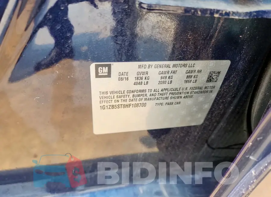 1G1ZB5ST8HF108700 Photo# 12