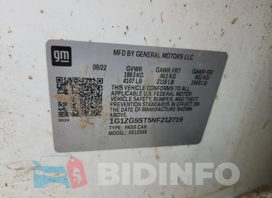 1G1ZG5ST5NF212719 Photo# 12
