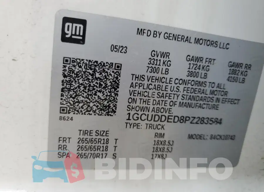 1GCUDDED8PZ283584 Photo# 12