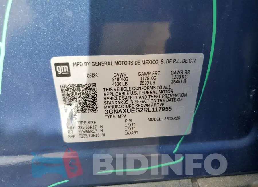 3GNAXUEG2RL117955 Photo# 14
