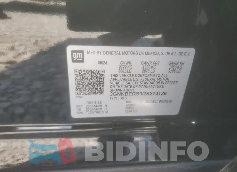 3GNKBERS9RS274136 Photo# 13