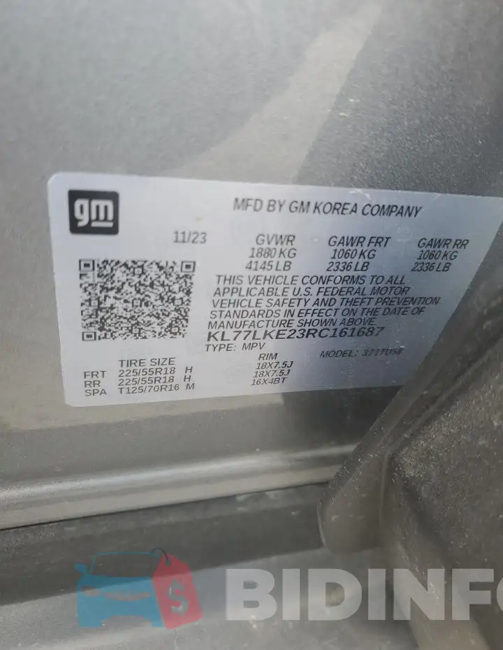 KL77LKE23RC161687 Photo# 14