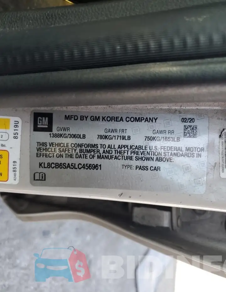 KL8CB6SA5LC456961 Photo# 12