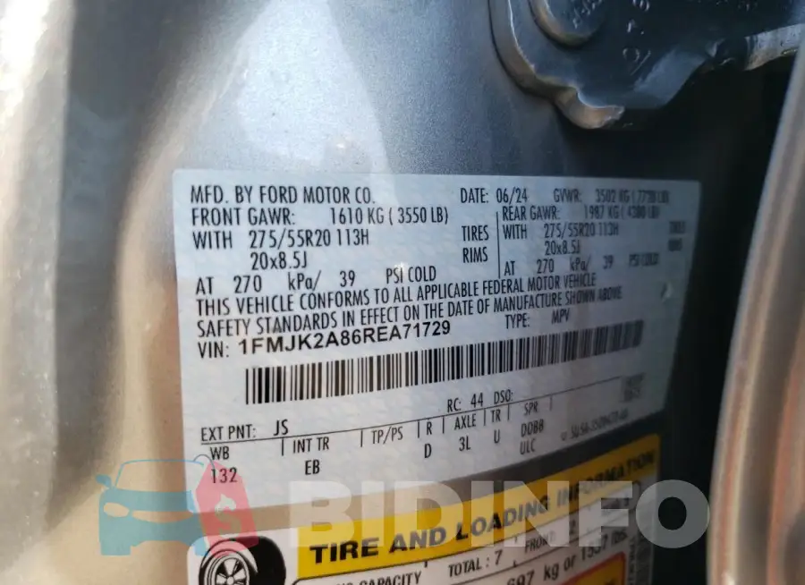 1FMJK2A86REA71729 Photo# 13