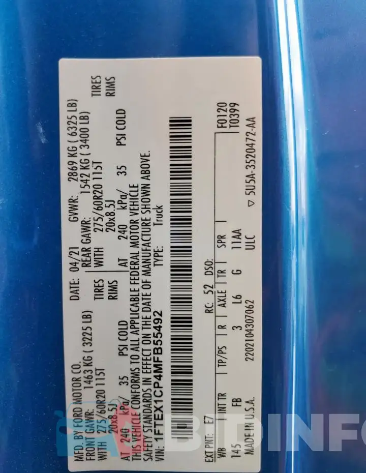 1FTEX1CP4MFB55492 Photo# 13