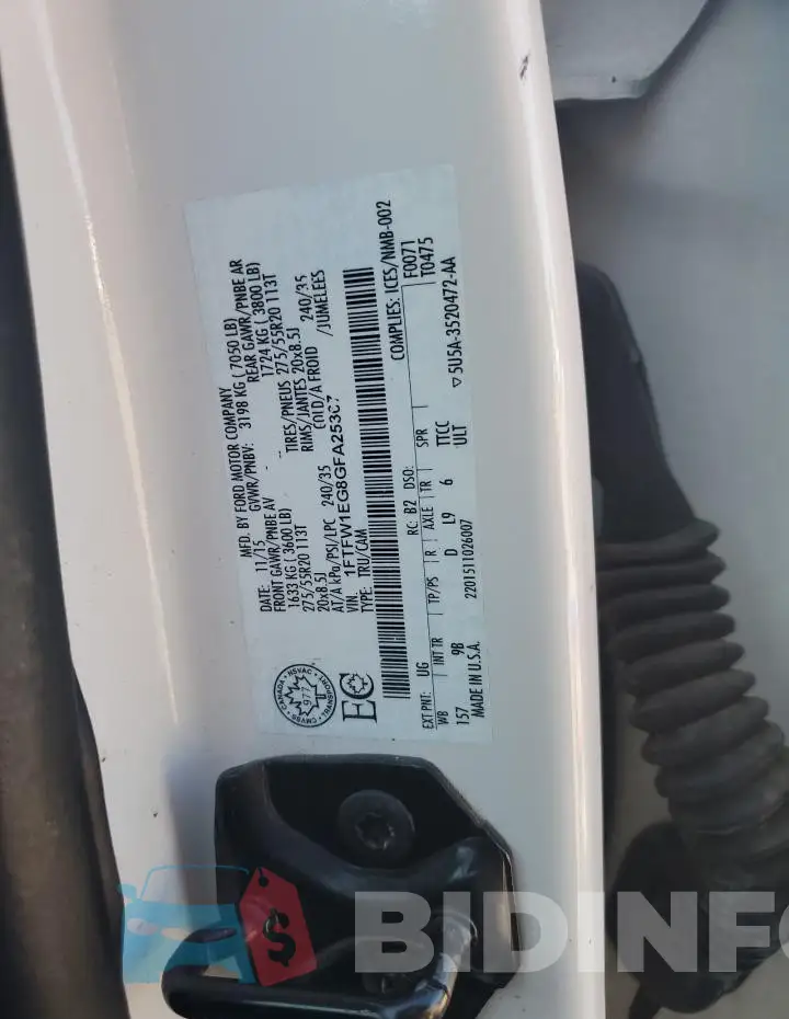 1FTFW1EG8GFA25367 Photo# 12