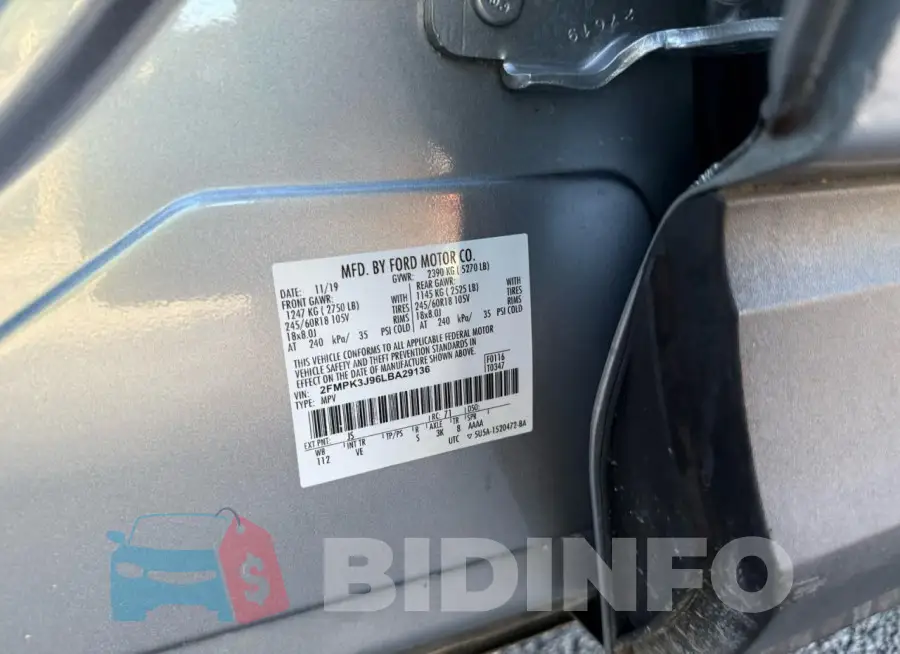 2FMPK3J96LBA29136 Photo# 10