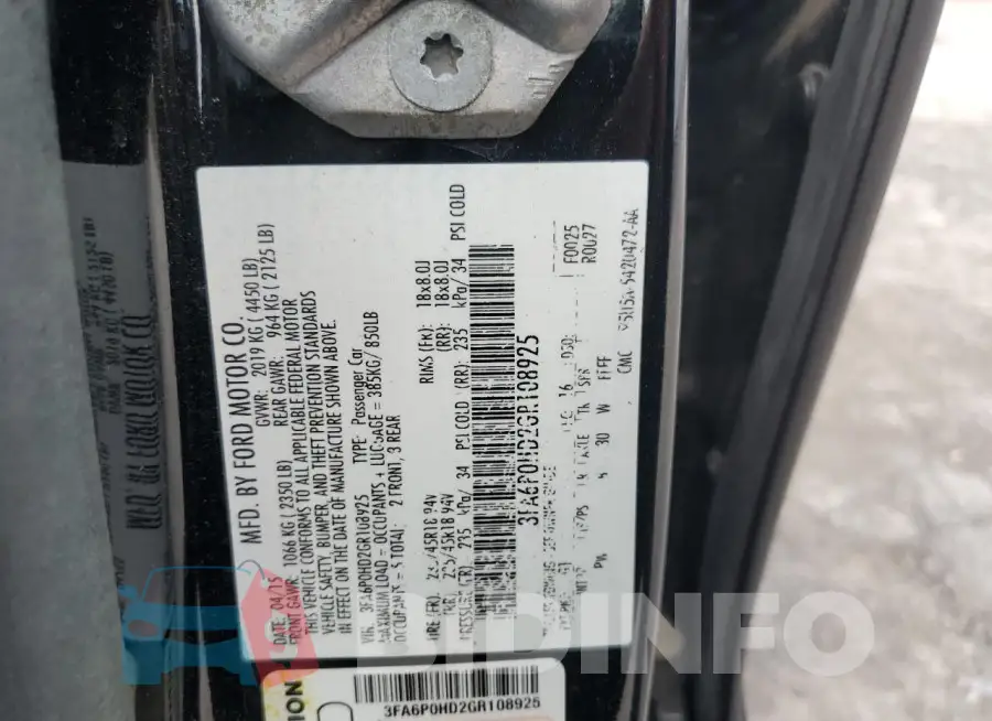 3FA6P0HD2GR108925 Photo# 12