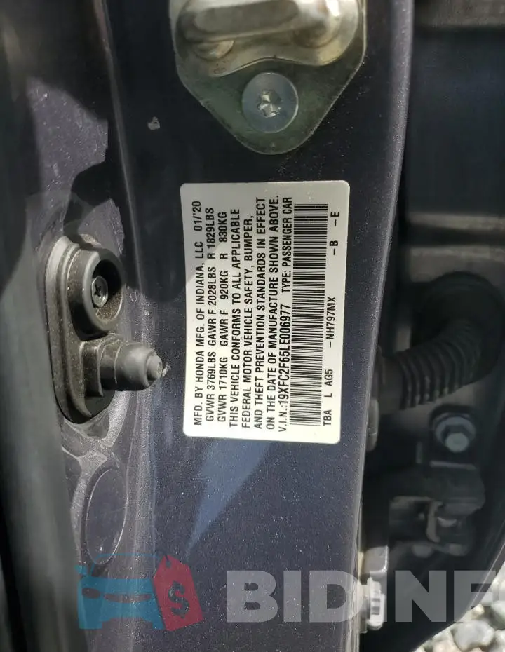 19XFC2F65LE006977 Photo# 12
