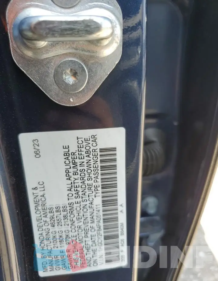 1HGCY2F84PA051411 Photo# 12