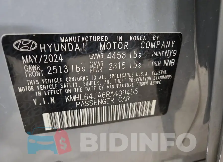 KMHL64JA6RA409455 Photo# 12