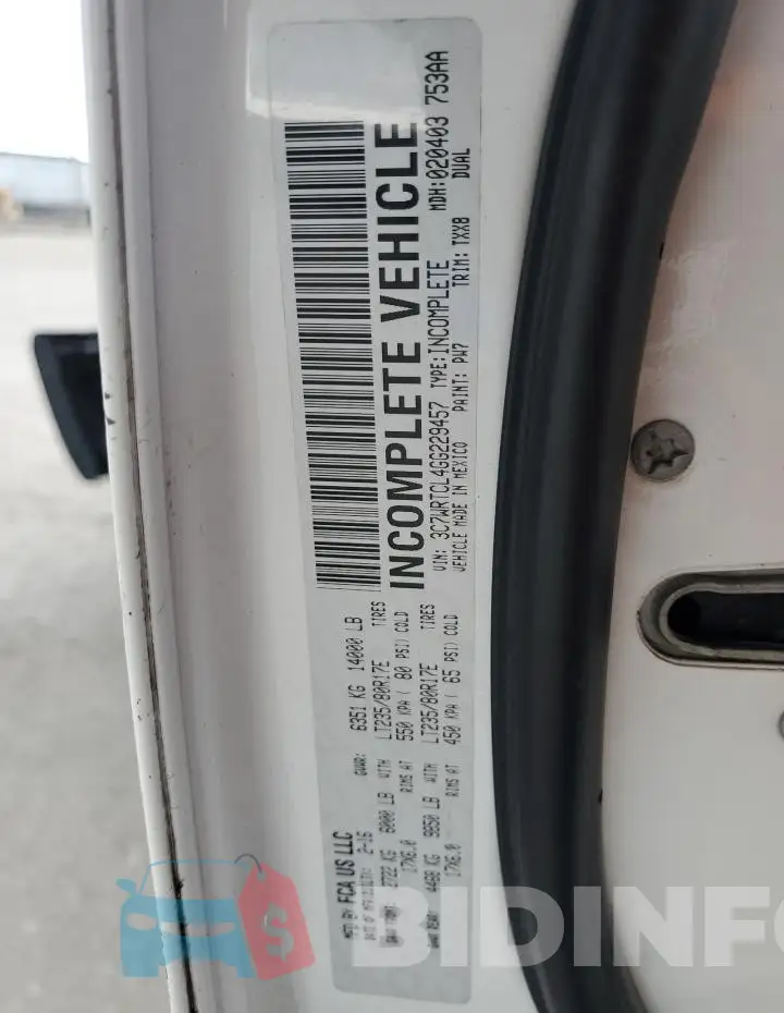 3C7WRTCL4GG229457 Photo# 12
