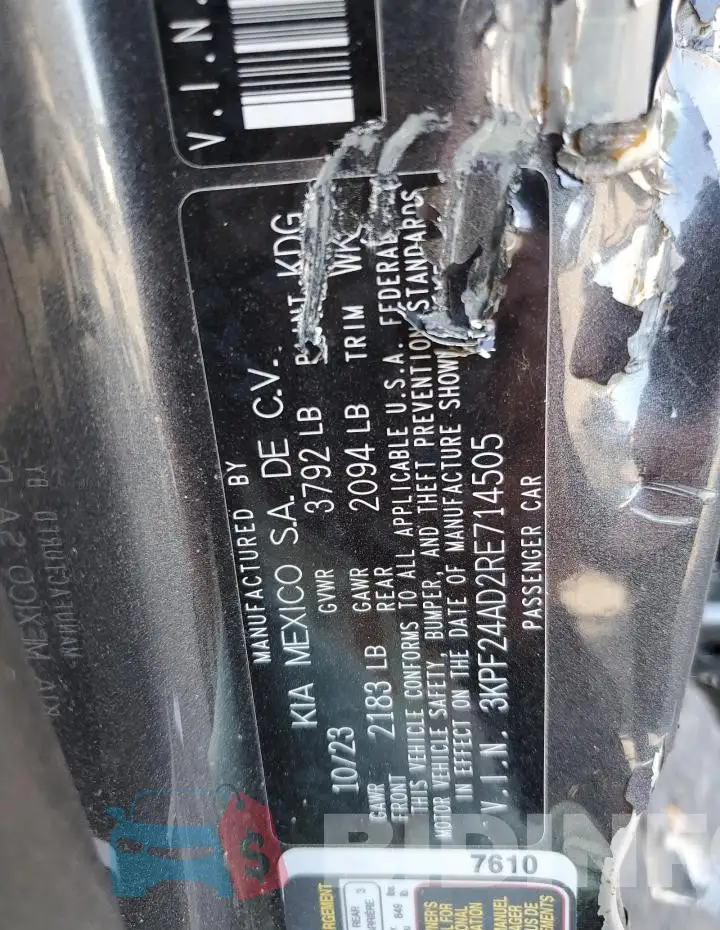 3KPF24AD2RE714505 Photo# 12