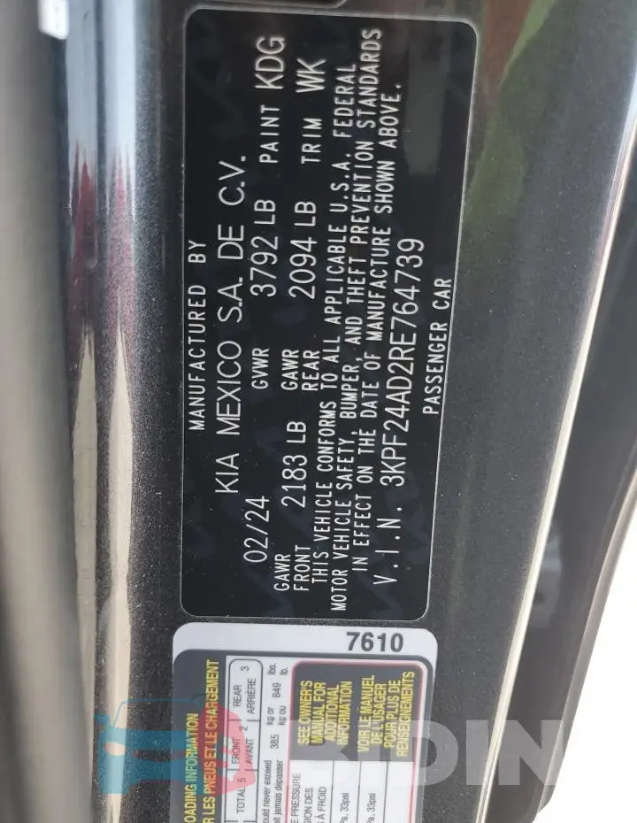 3KPF24AD2RE764739 Photo# 13