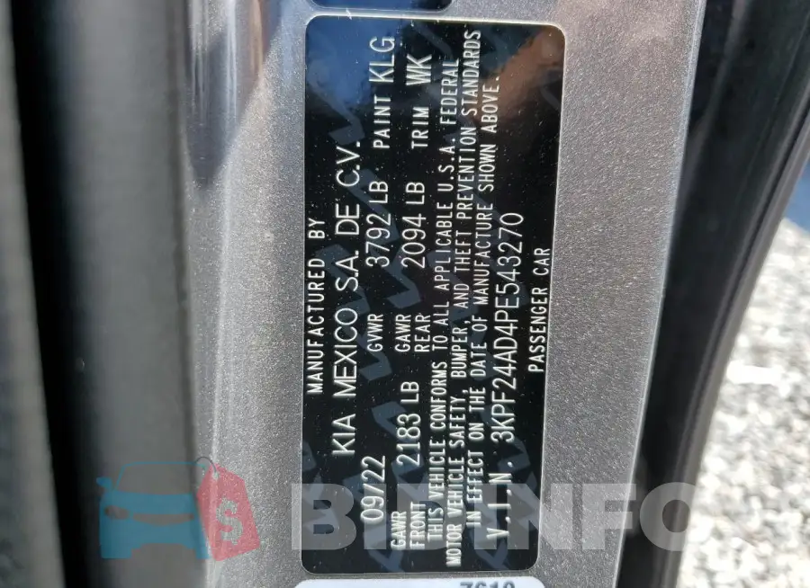 3KPF24AD4PE543270 Photo# 13