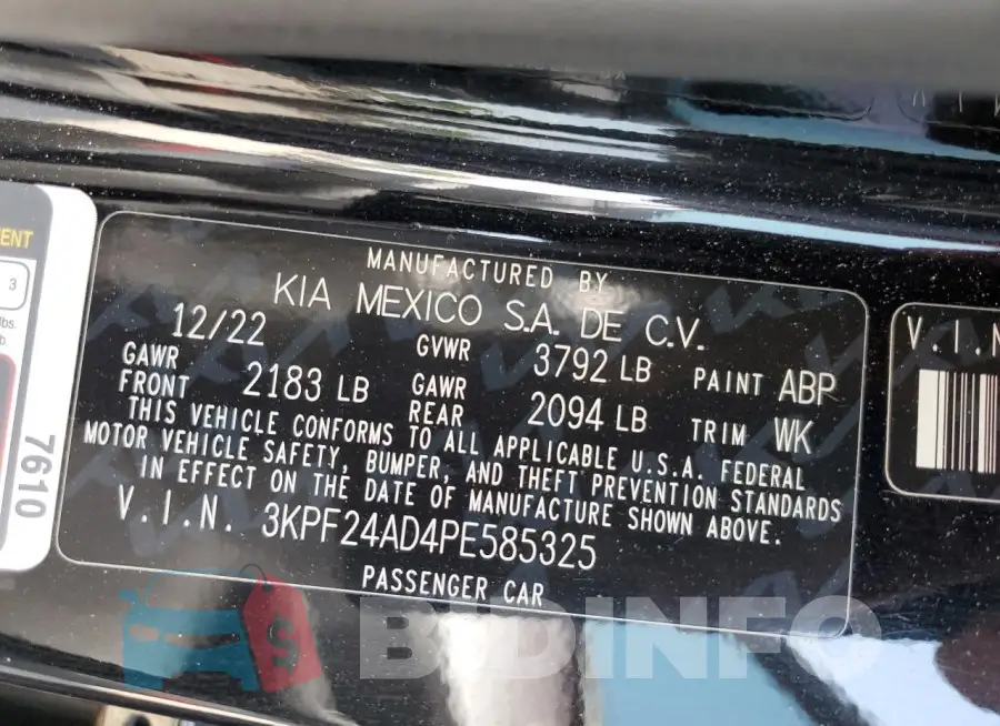 3KPF24AD4PE585325 Photo# 12