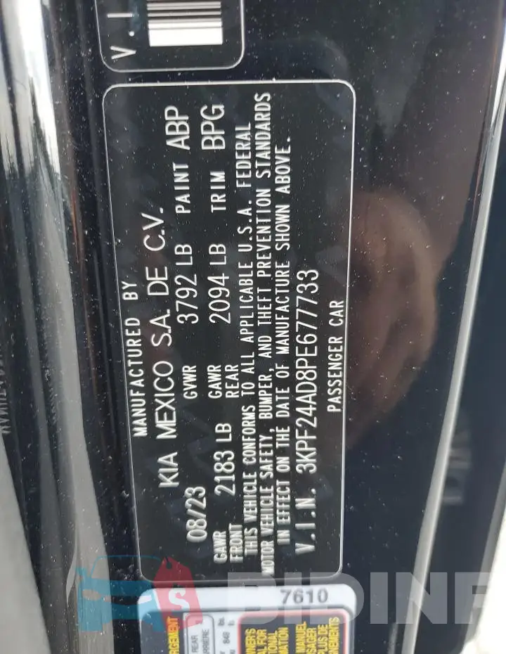 3KPF24AD8PE677733 Photo# 12