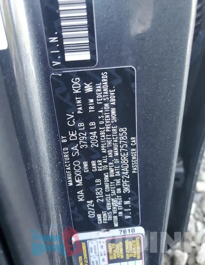 3KPF24AD8RE757858 Photo# 12