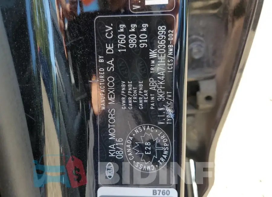 3KPFK4A71HE036998 Photo# 12