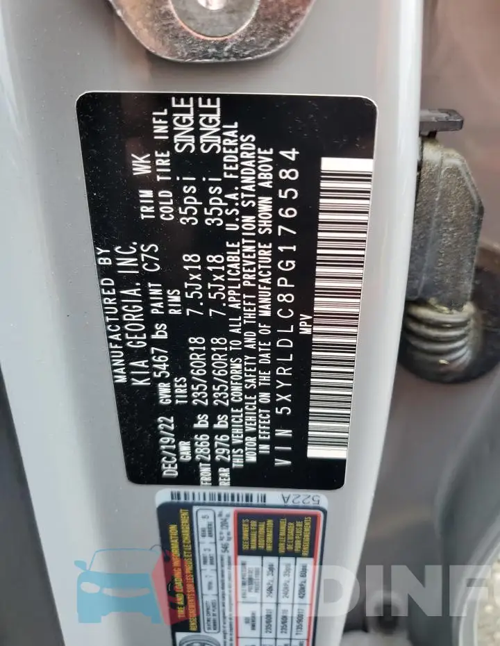 5XYRLDLC8PG176584 Photo# 13