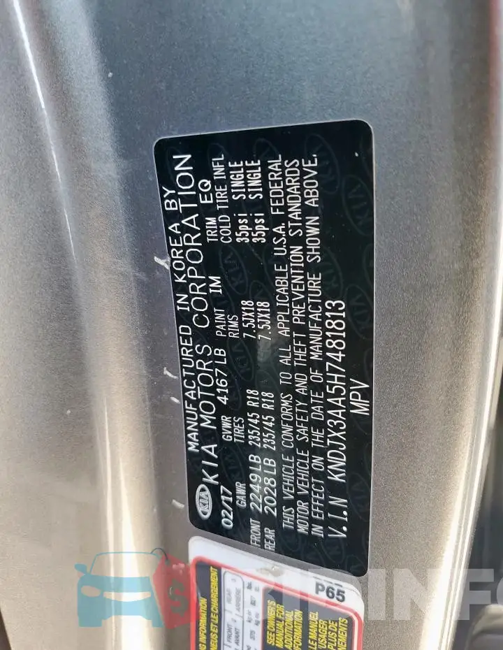 KNDJX3AA5H7481813 Photo# 12