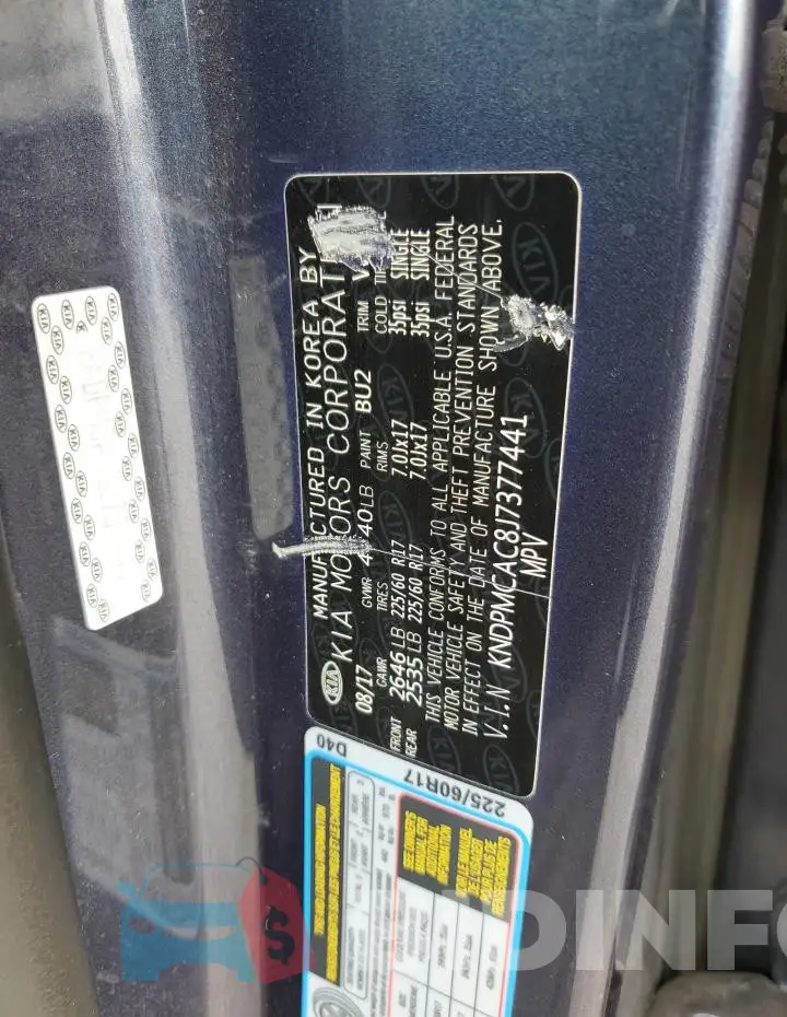 KNDPMCAC8J7377441 Photo# 12