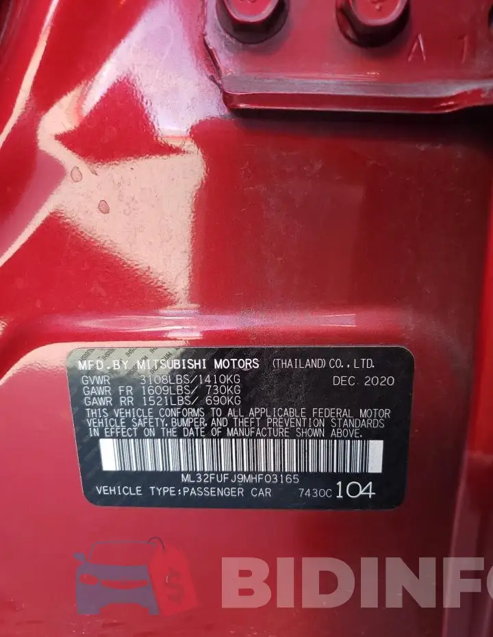 ML32FUFJ9MHF03165 Photo# 12