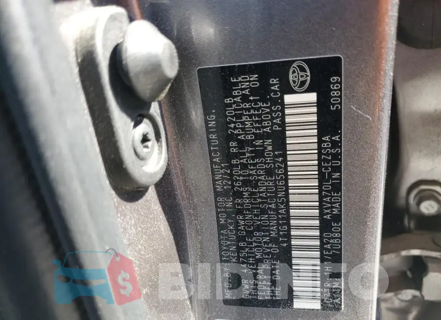 4T1G11AK5NU656241 Photo# 12