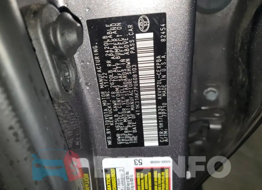 4T1K31AK7PU608103 Photo# 13