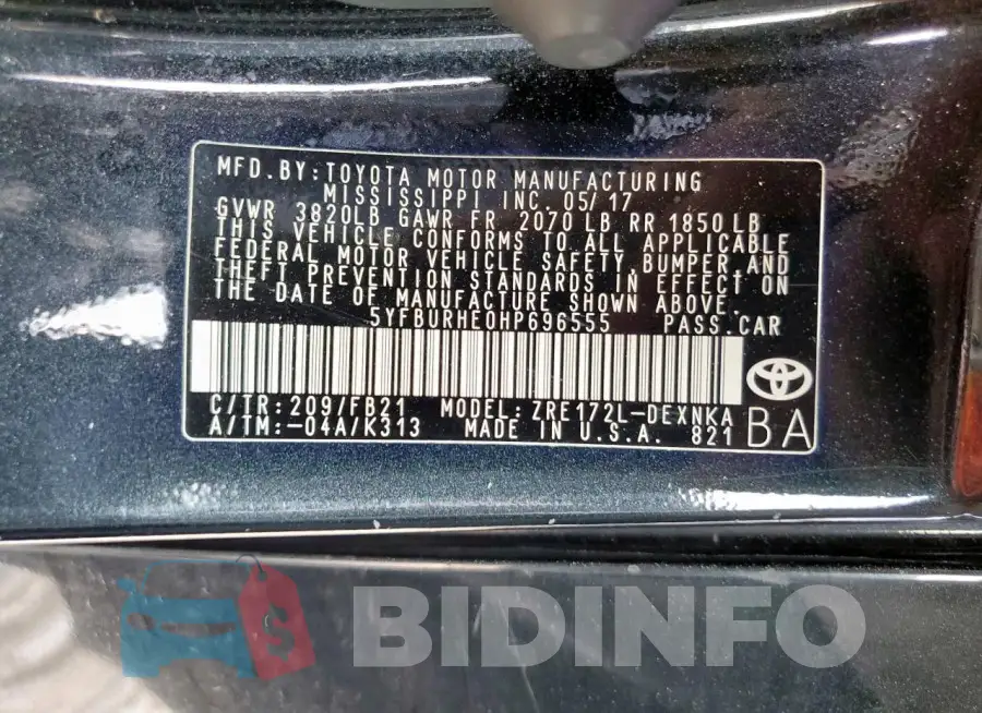 5YFBURHE0HP696555 Photo# 13
