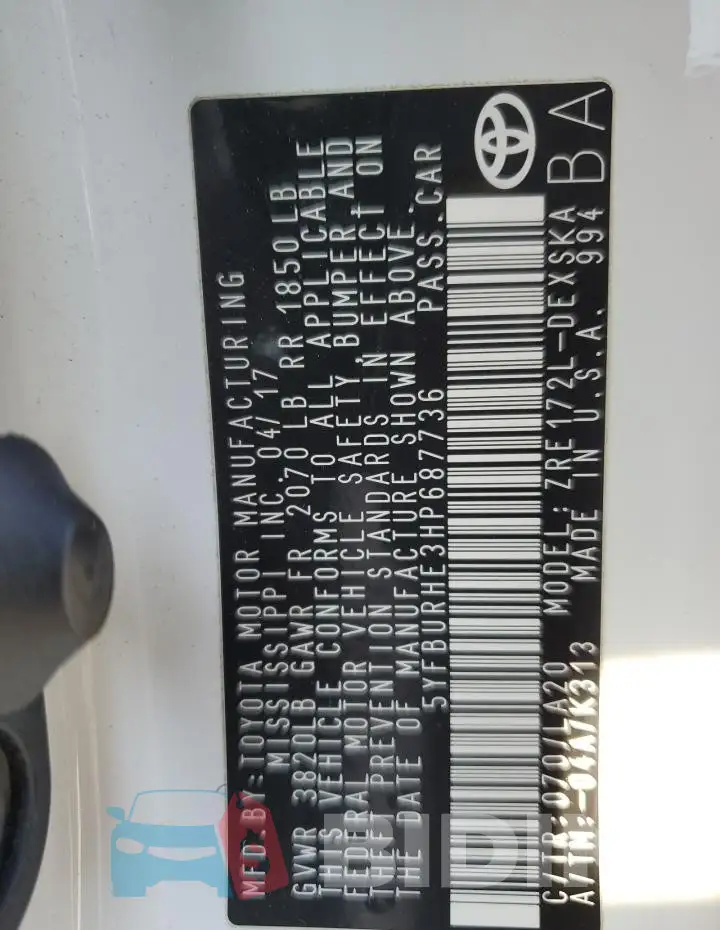 5YFBURHE3HP687736 Photo# 12