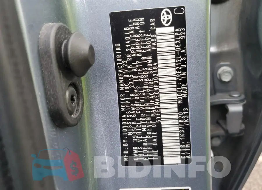 5YFEPMAE0NP302484 Photo# 12