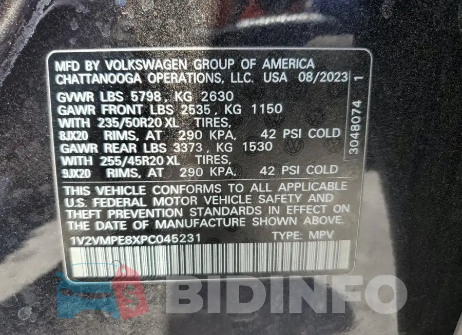 1V2VMPE8XPC045231 Photo# 13
