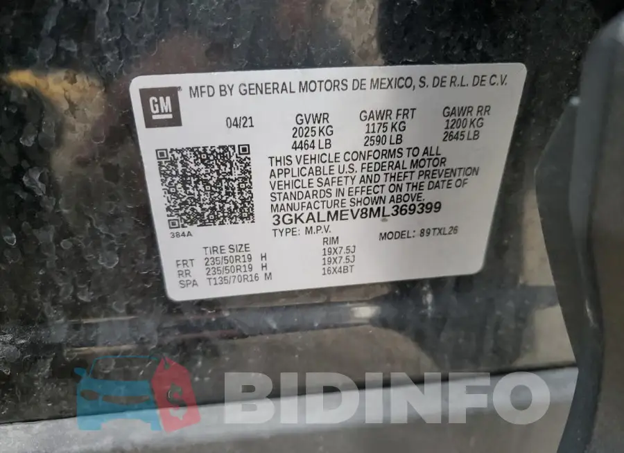 3GKALMEV8ML369399 Photo# 12