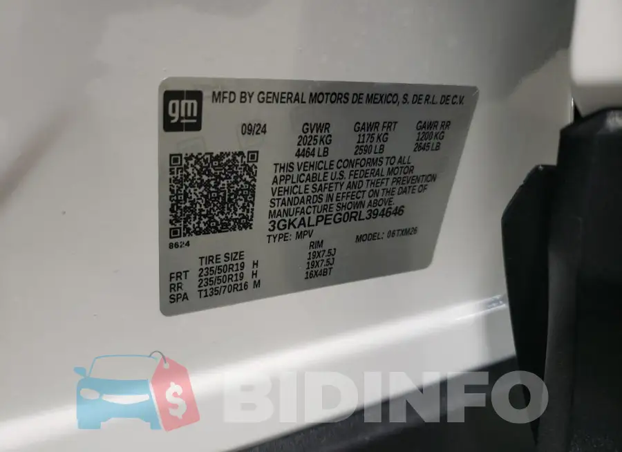 3GKALPEG0RL394646 Photo# 14