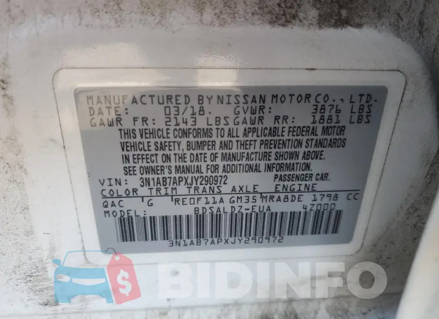3N1AB7APXJY290972 Photo# 12