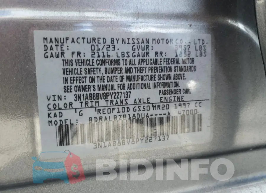3N1AB8BV8PY227137 Photo# 12