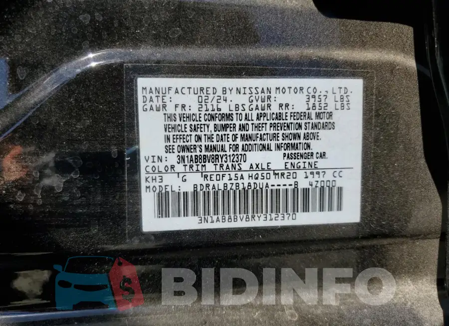 3N1AB8BV8RY312370 Photo# 12