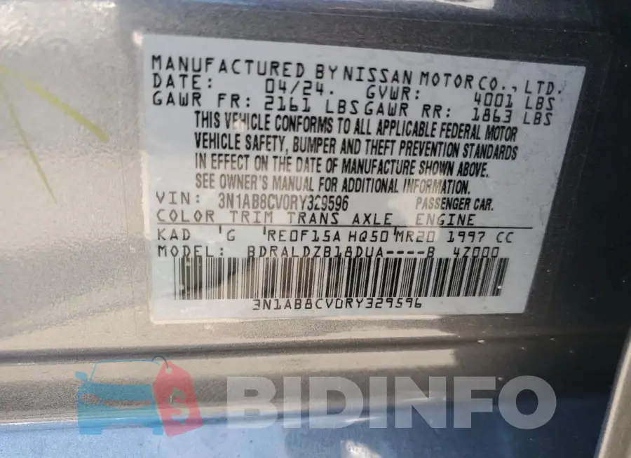 3N1AB8CV0RY329596 Photo# 13