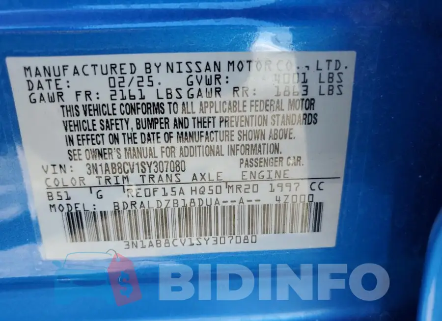 3N1AB8CV1SY307080 Photo# 12