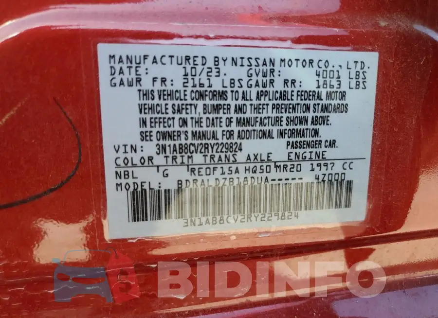 3N1AB8CV2RY229824 Photo# 12