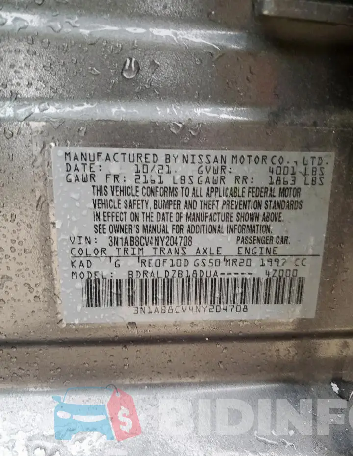 3N1AB8CV4NY204708 Photo# 12
