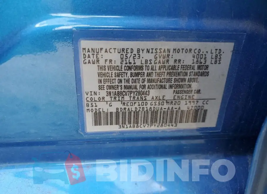 3N1AB8CV7PY280443 Photo# 12