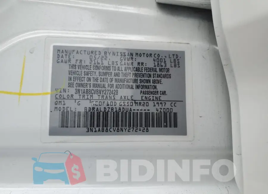 3N1AB8CV8NY272428 Photo# 12