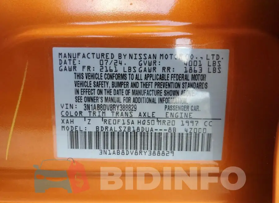 3N1AB8DV8RY388829 Photo# 13