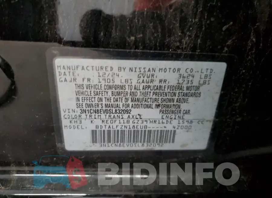 3N1CN8EV0SL832092 Photo# 12