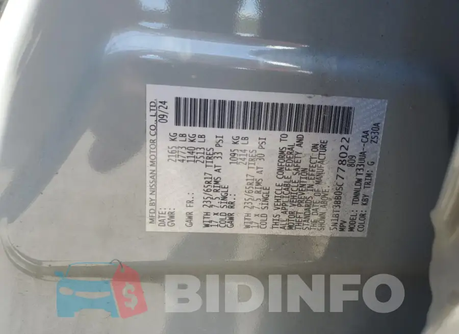 5N1BT3BB0SC778022 Photo# 14